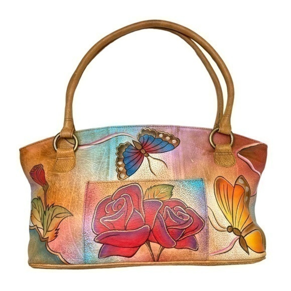 Anuschka painted floral bag